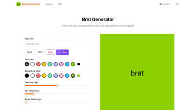 Brat Generator - AI tool for Content Creation