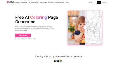 iColoringAI - AI tool for Design Tools