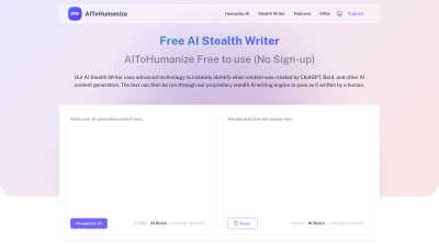 AIToHumanize - AI tool for Content Creation
