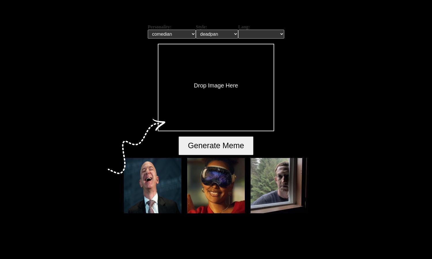 AI Memes Generator Website