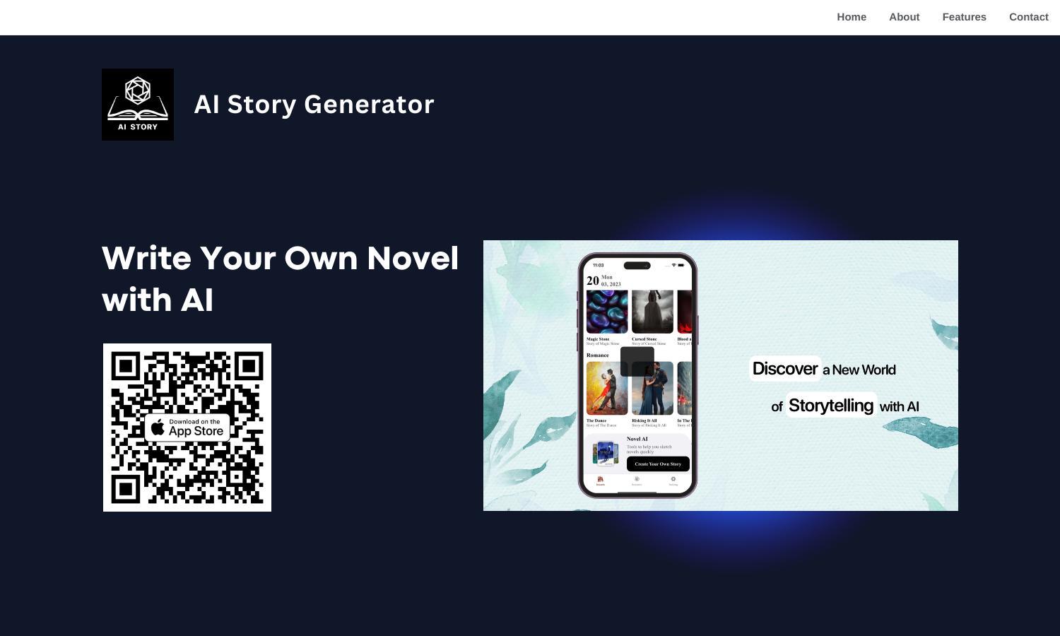 AI Story Generator Website