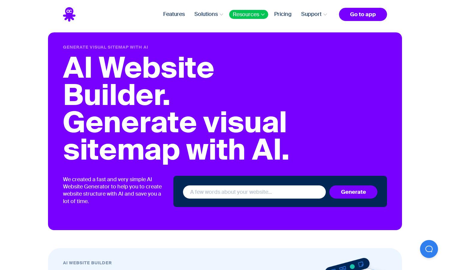 AI Website Builder Website