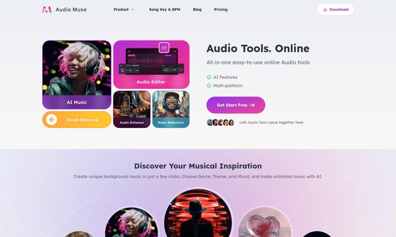 Audio Muse Website