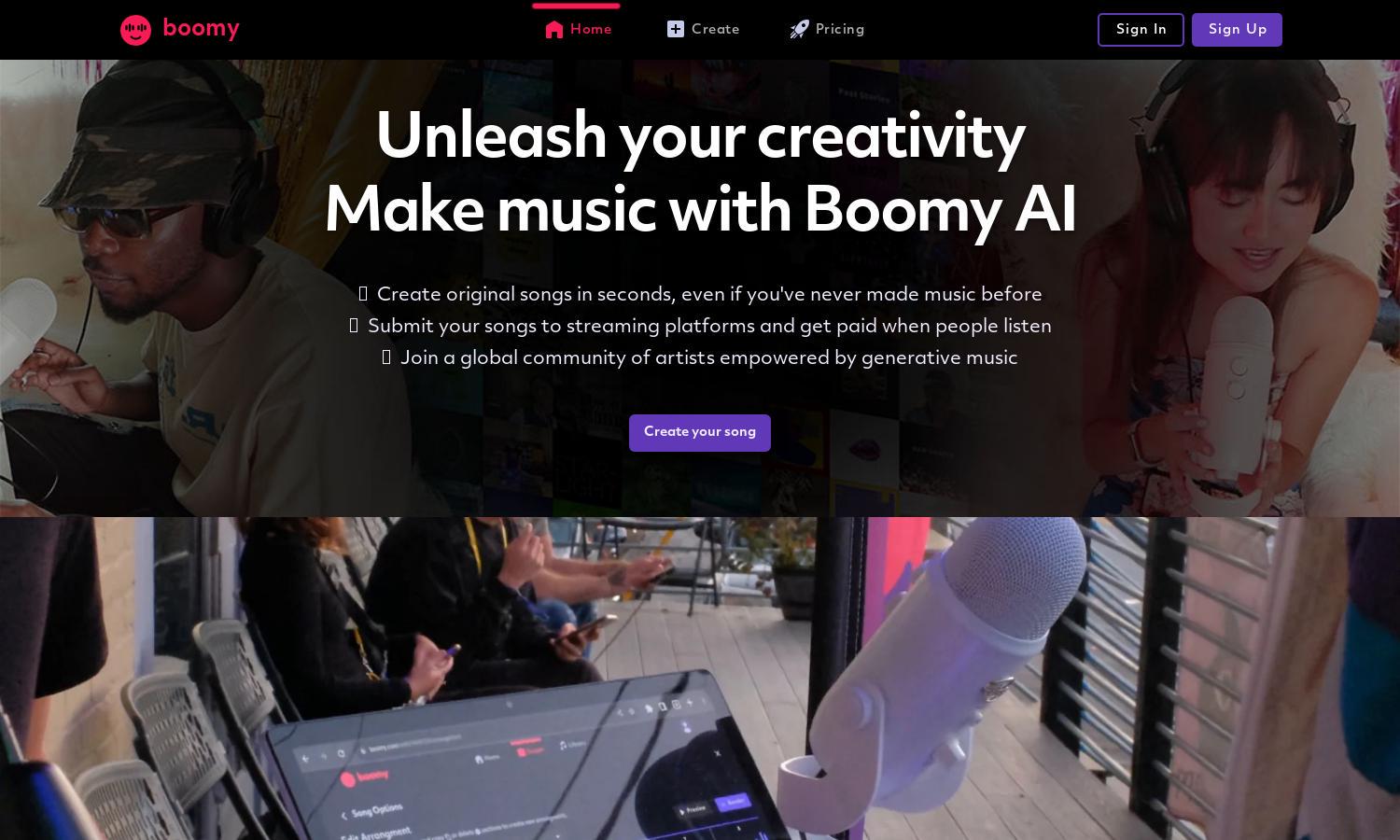 Boomy Website