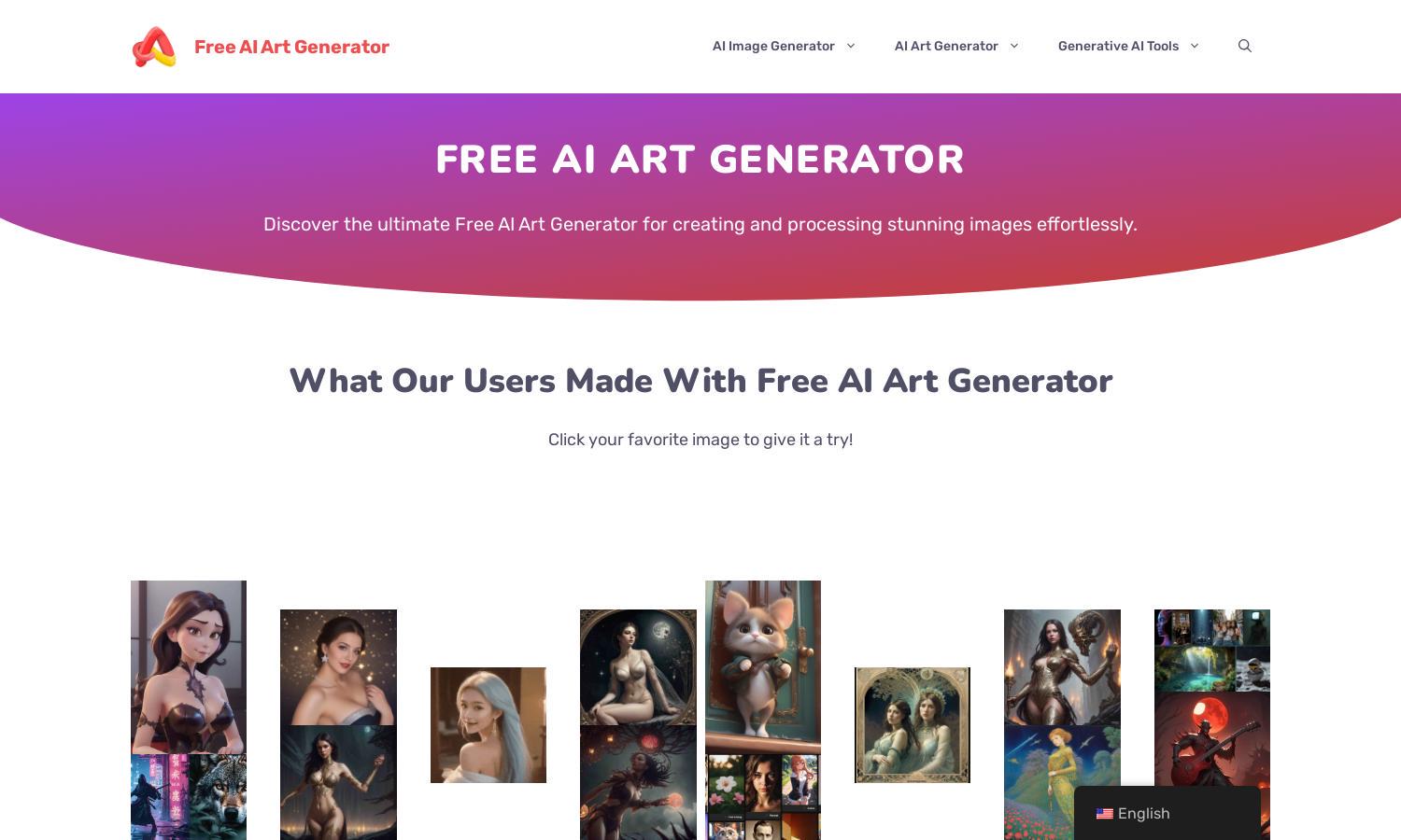 Free AI Art Generator Website