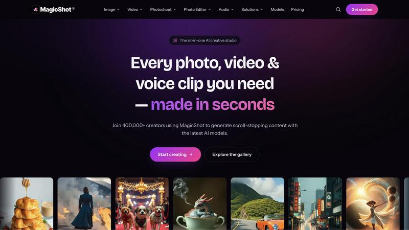 MagicShot AI application interface and features