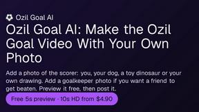 Ozil Goal AI - tool for Lifestyle & Entertainment