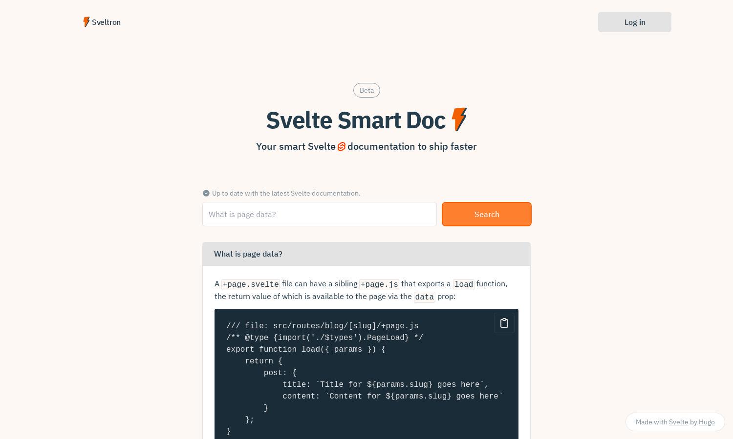 Sveltron Website