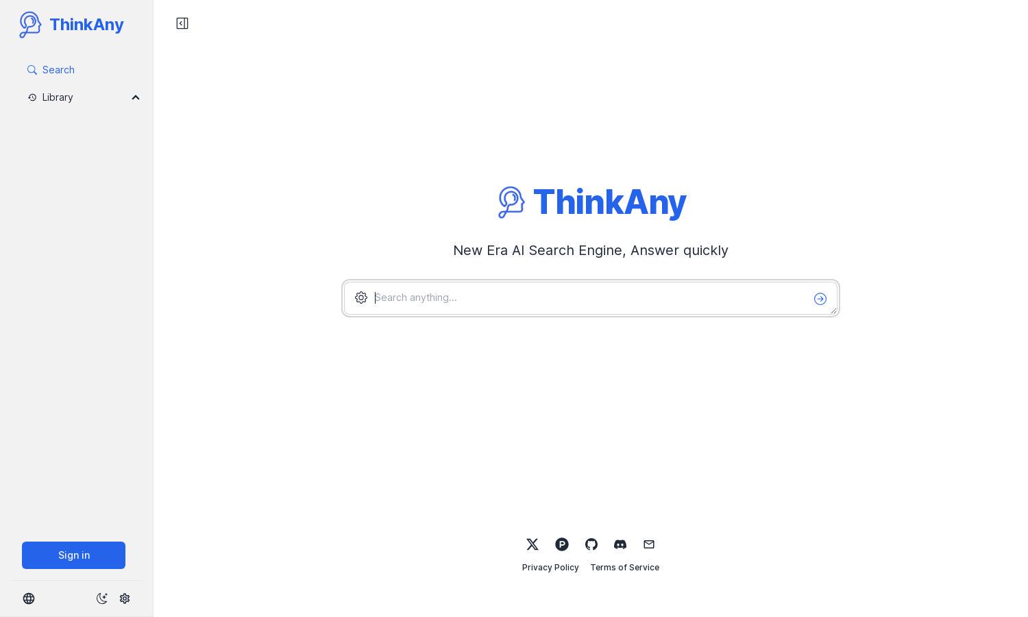 ThinkAny Website