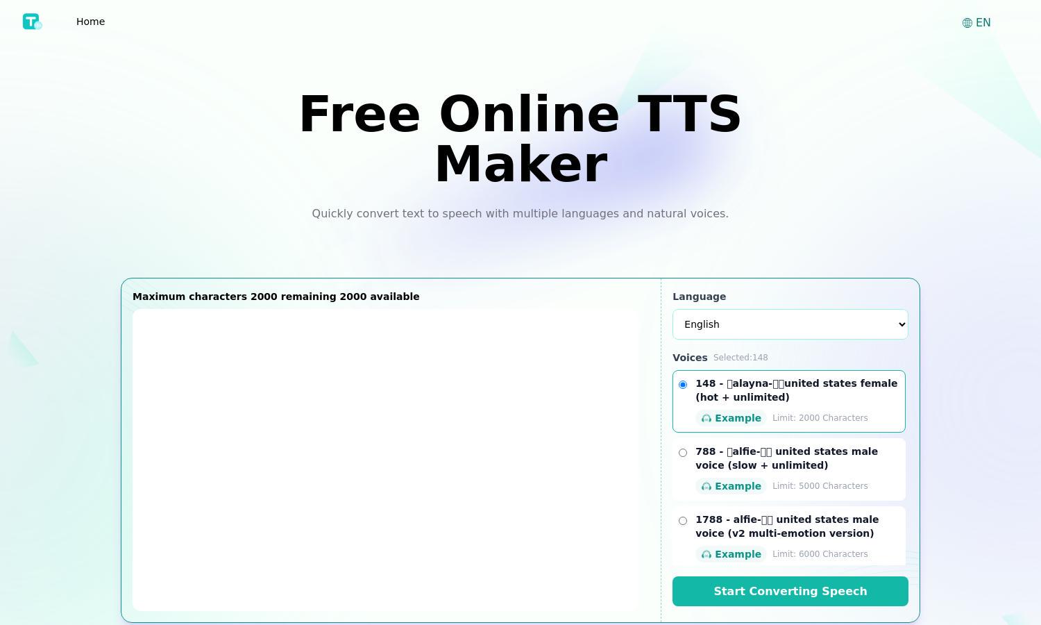 TTSynth.com Website