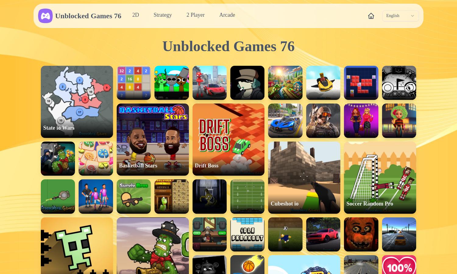 Unblocked Games 76 Website