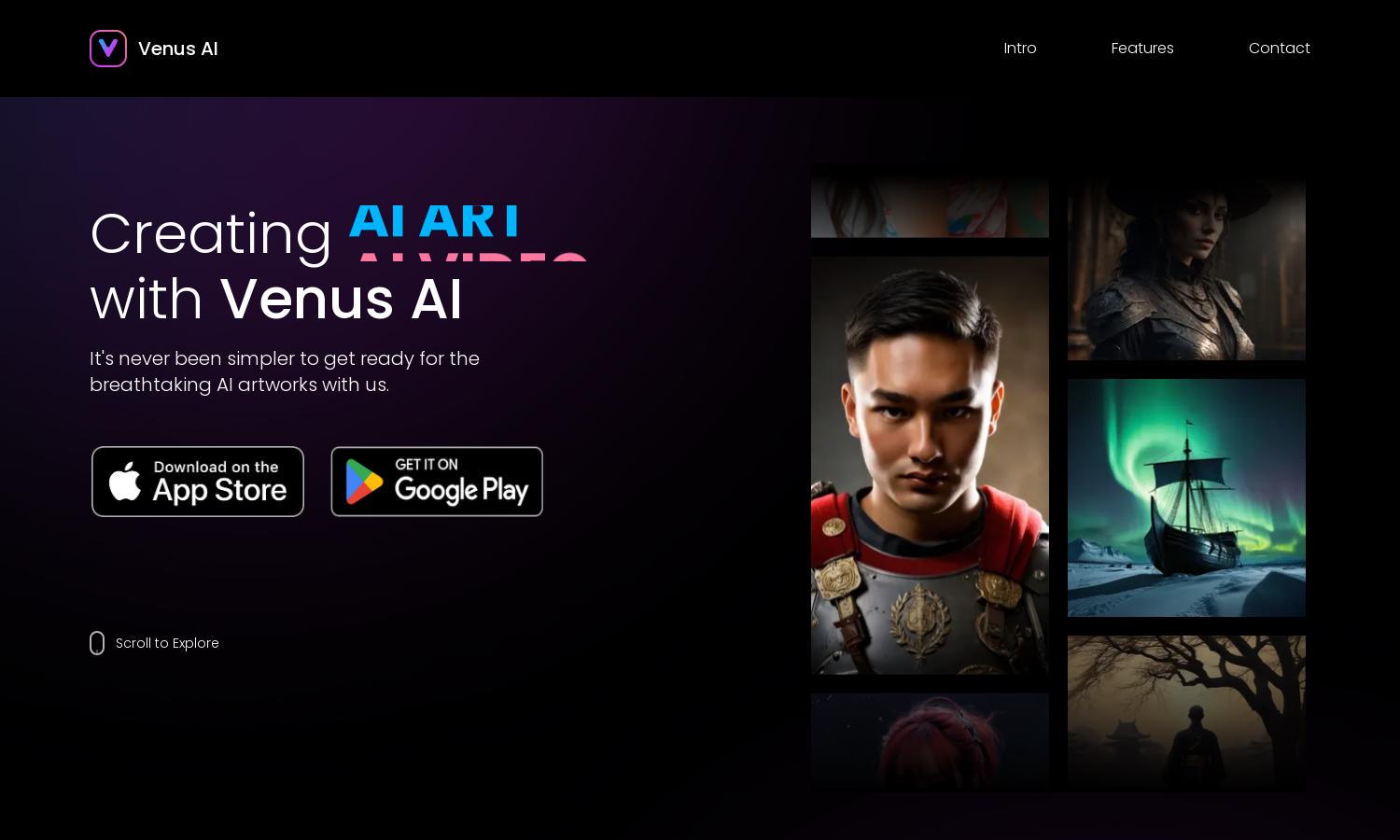 Venus AI Website