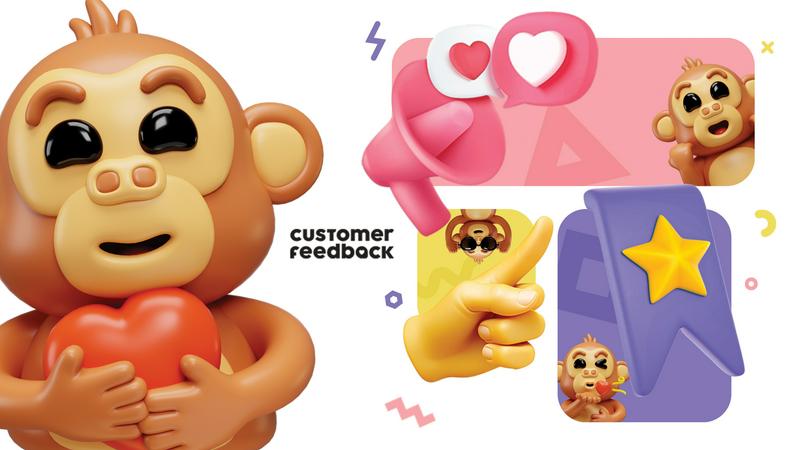 Customer Feedback application interface and features